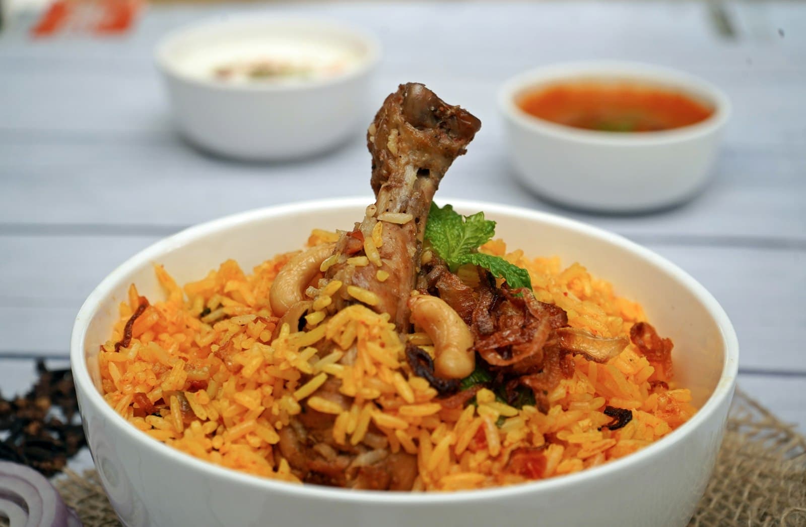 A clay handi of fragrant Hyderabadi dum biryani